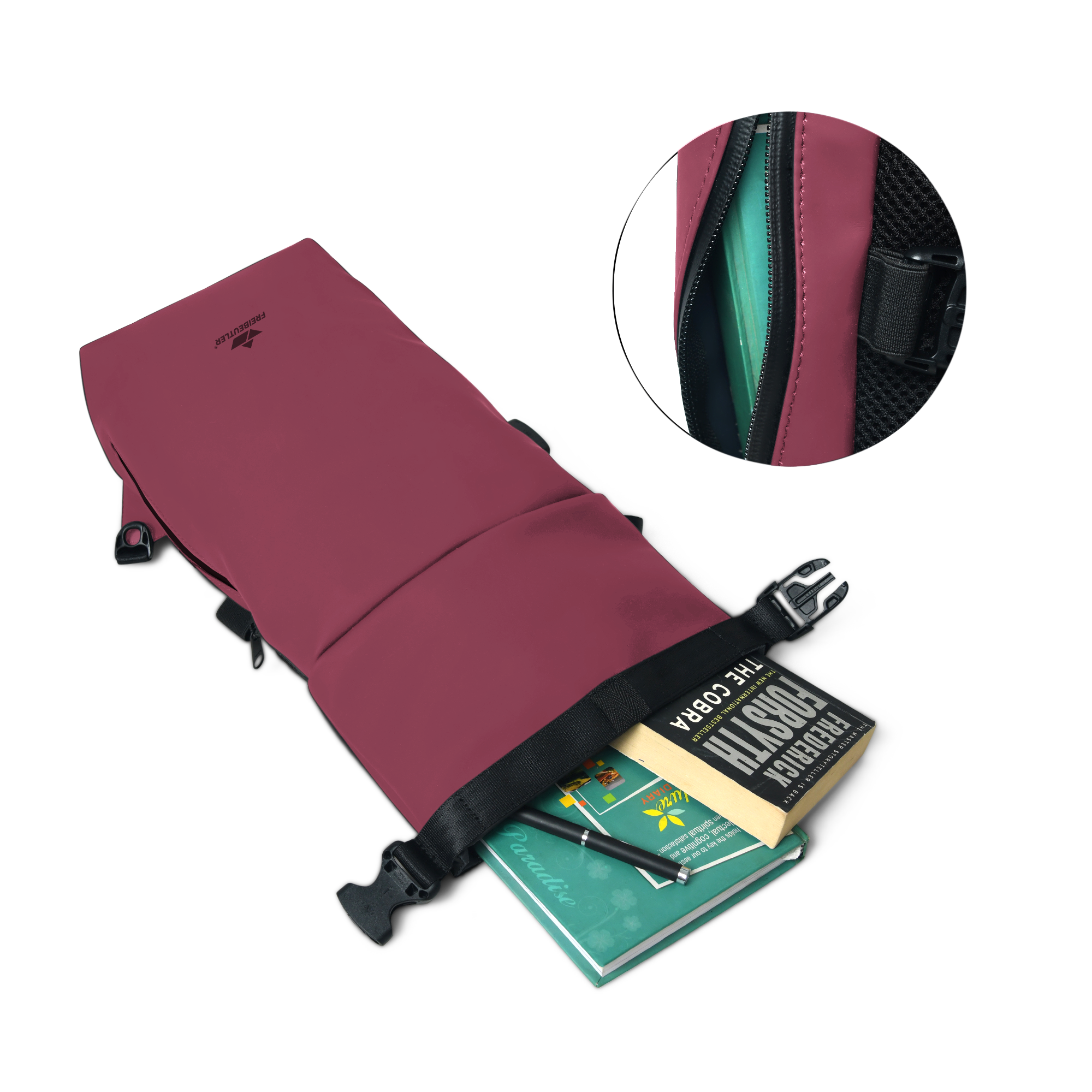 Crossbody Bag Alma - Rubinrot